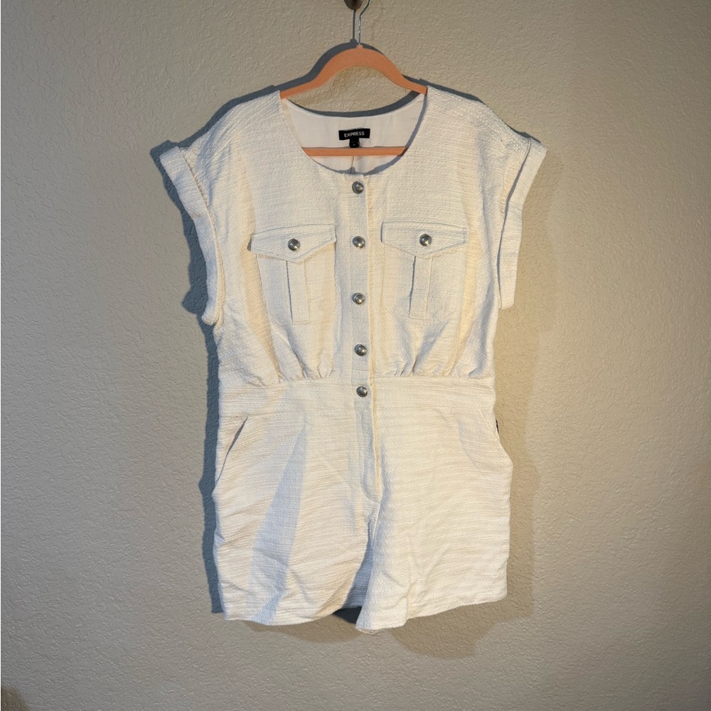 Express Cream Button-Down Shirt